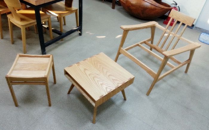 명장기능전수과정 - 이승호 선생님 체어 테이블 스툴 셋트 01